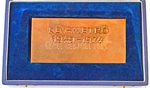 1974. KÉV-METRÓ 1949-1974 kétoldalas Br ... 