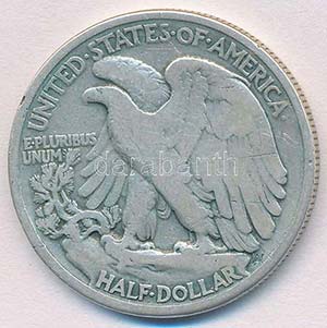 Amerikai Egyesült Államok 1934. 1/2$ Ag ... 