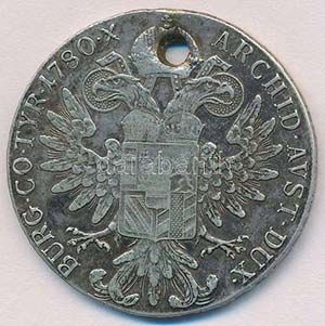 Ausztria 1780SF Tallér Ag Mária Terézia ... 