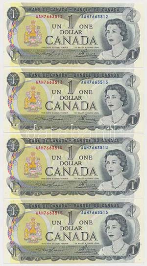 Kanada 1973. 1$ (4x) ... 
