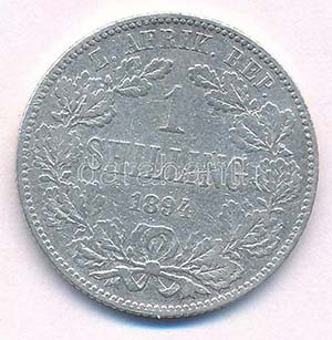 Dél-Afrika 1894. 1Sh Ag ... 