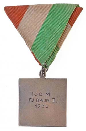 1935. Magyar Athletikai Szövetség / 100M ... 