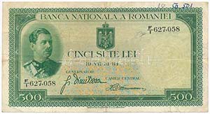 Románia 1934. 500L ... 