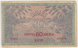 Szerb-Horvát-Szlovén Királyság 1919. 20D ... 