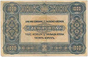1920. 1000K Orell Füssli Zürich T:III ... 