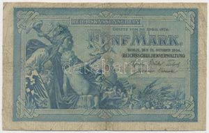 Német Birodalom 1904. 5M hat számjegyű ... 