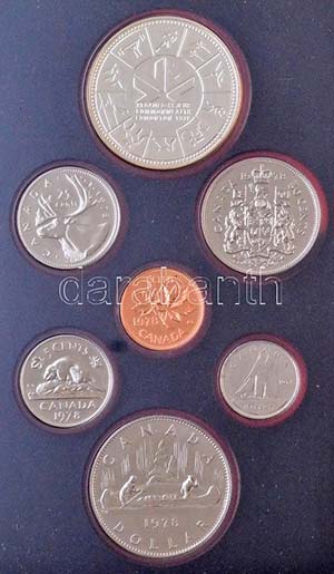 Kanada 1978. 1c-1$ (7xklf) forgalmi sor ... 