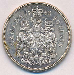 Kanada 1963. 50c Ag II. Erzsébet ... 