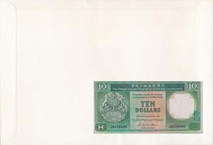 Hongkong 1986. 10$ borítékban, alkalmi ... 