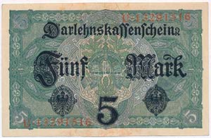 Német Birodalom 1917. 5M T:II
German Empire ... 