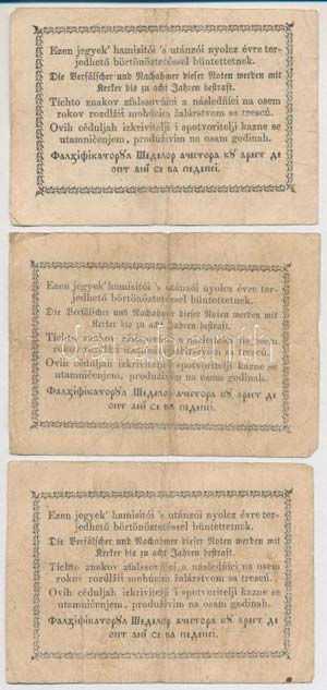 1848. 10Ft hamis Kisbér Mezőváros ... 
