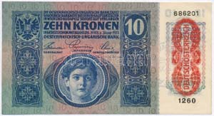 1915. 10K piros Deutschösterreich és ... 