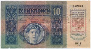 1915. 10K csehszlovák bélyeggel és ... 