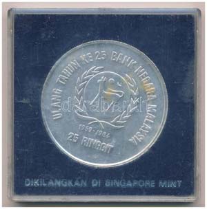 Malajzia 1984. 25R Ag Nemzeti Bank 25. ... 