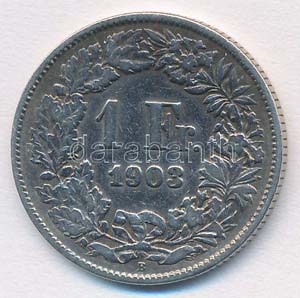 Svájc 1903.1Fr Ag T:2- Switzerland 1903. 1 ... 