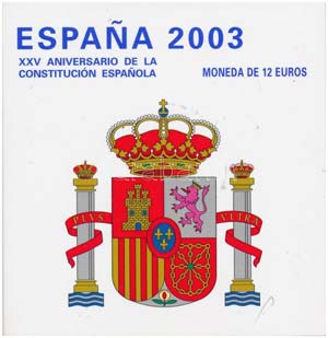 Spanyolország 2003. 12E ... 