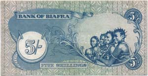 Biafra 1968-1969. 5sh T:I-
Biafra 1968-1969. ... 