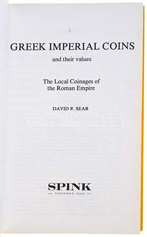 David Sear: Greek Imperial Coins and their ... 