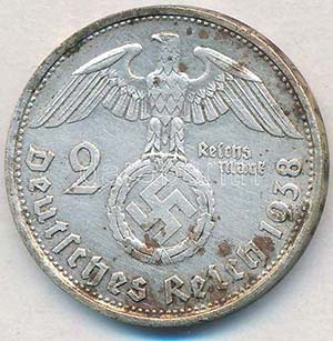 Német Harmadik Birodalom 1938B 2M Ag ... 