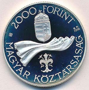 1996. 2000Ft Ag Ötvenéves a Forint T:PP ... 