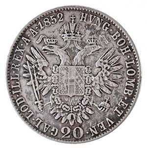 1852B 20kr Ag Ferenc József T:2
Adamo M11