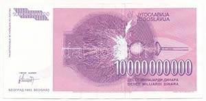 Jugoszlávia 1993. 10.000.000.000D ... 