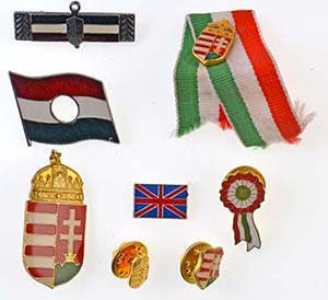 8db-os nagyrészt magyar címere jelvény ... 
