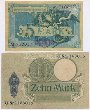 Német Birodalom 1904. 5M hat számjegyű ... 