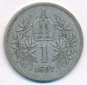 Ausztria 1897. 1K Ag ... 