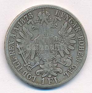 Ausztria 1878. 1Fl Ag Ferenc József T:2- ... 