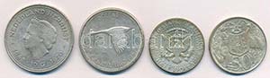 4db-os vegyes külföldi ezüstpénz tétel, ... 