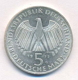 NSZK 1973G 5M Ag A Frankfurti Parlament ... 