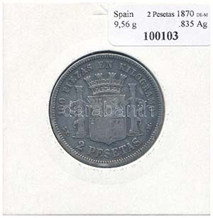 Spanyolország 1870DE-M ... 