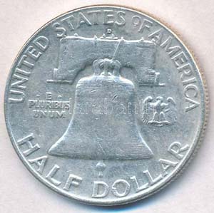 Amerikai Egyesült Államok 1961. 1/2$ Ag ... 