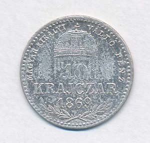 1869GYF 10kr Ag Magyar ... 
