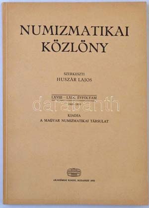 Huszár Lajos (szerk.): Numizmatikai ... 