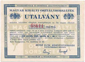1932. Magyar királyi ... 