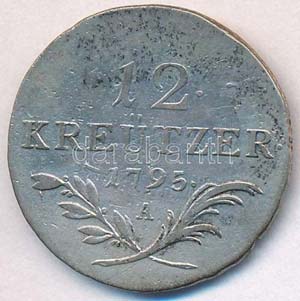 Ausztria 1795A 12kr Ag II. Ferenc Bécs ... 