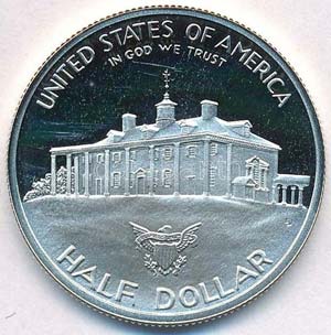 Amerikai Egyesült Államok 1982S 1/2$ Ag ... 