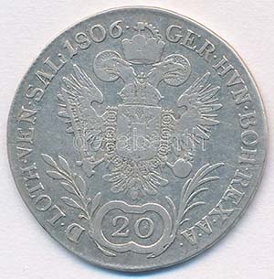 Ausztria 1806A 20kr Ag I. Ferenc ... 