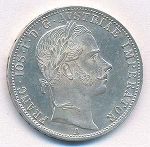 Ausztria 1861A 1Fl Ag ... 