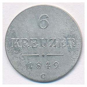 Ausztria 1849C 6kr Ag ... 
