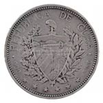 Kuba 1897. 1P Ag Szuvenír Peso (22,34g) ... 