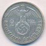 Német Harmadik Birodalom 1938F 2M Ag ... 
