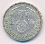 Német Harmadik Birodalom 1938J 2M Ag ... 