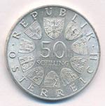 Ausztria 1965. 50Sch Ag 600 éves a Bécsi ... 