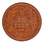 1882KB 5/10kr Cu rozettával jelölt ... 