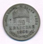 1869KB 20kr Ag Magyar Királyi Váltó ... 