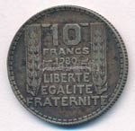 Franciaország 1930. 10Fr Ag T:2 patina ... 