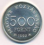 1992. 500Ft Ag Károly Róbert T:BU kis ... 